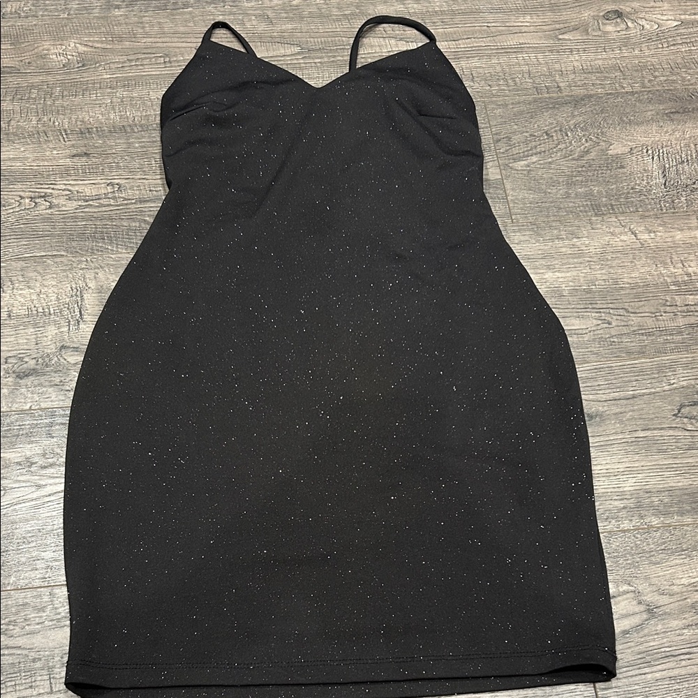 Windsor Black Sparkle Mini Dress Vintage Y2K Small